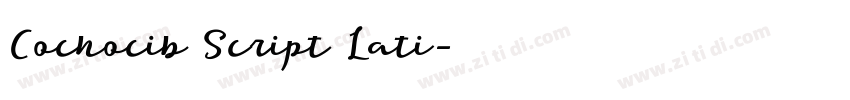 Cochocib Script Lati字体转换